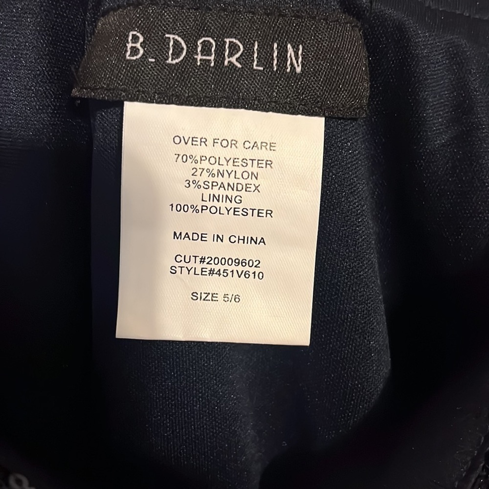 B. Darlin navy sequin party dress. Size 5/6 - Picture 3 of 4